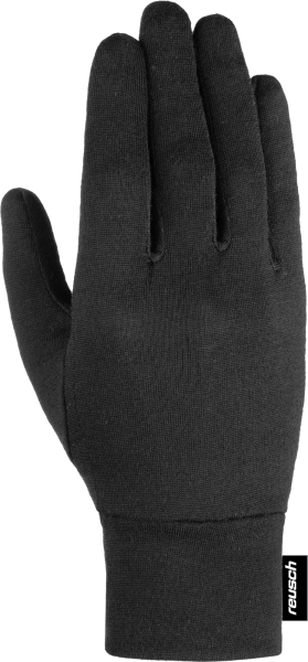 Reusch Merino Wool Conductive 6105170 7700 black front